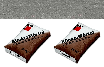 Кладочная смесь для клинкерного кирпича Klinkermoertel серый ТМ Баумит