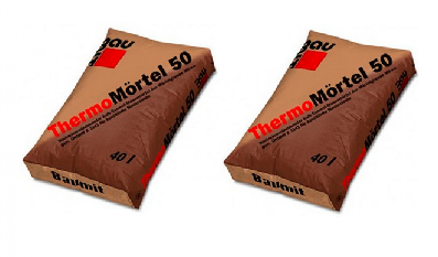 Теплоизоляционная кладочная смесь Thermomortel для керамическмх блоков ТМ Баумит